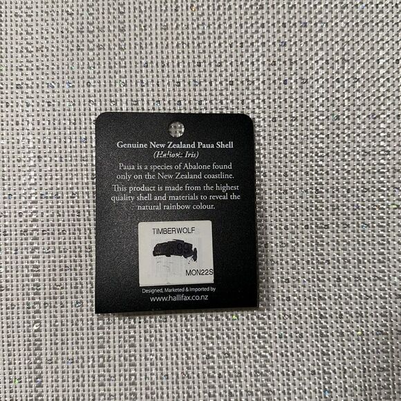 hallifax Marine Opal Silver Teal Blue Green New Zealand Paua Shell Necklace - Picture 3 of 5